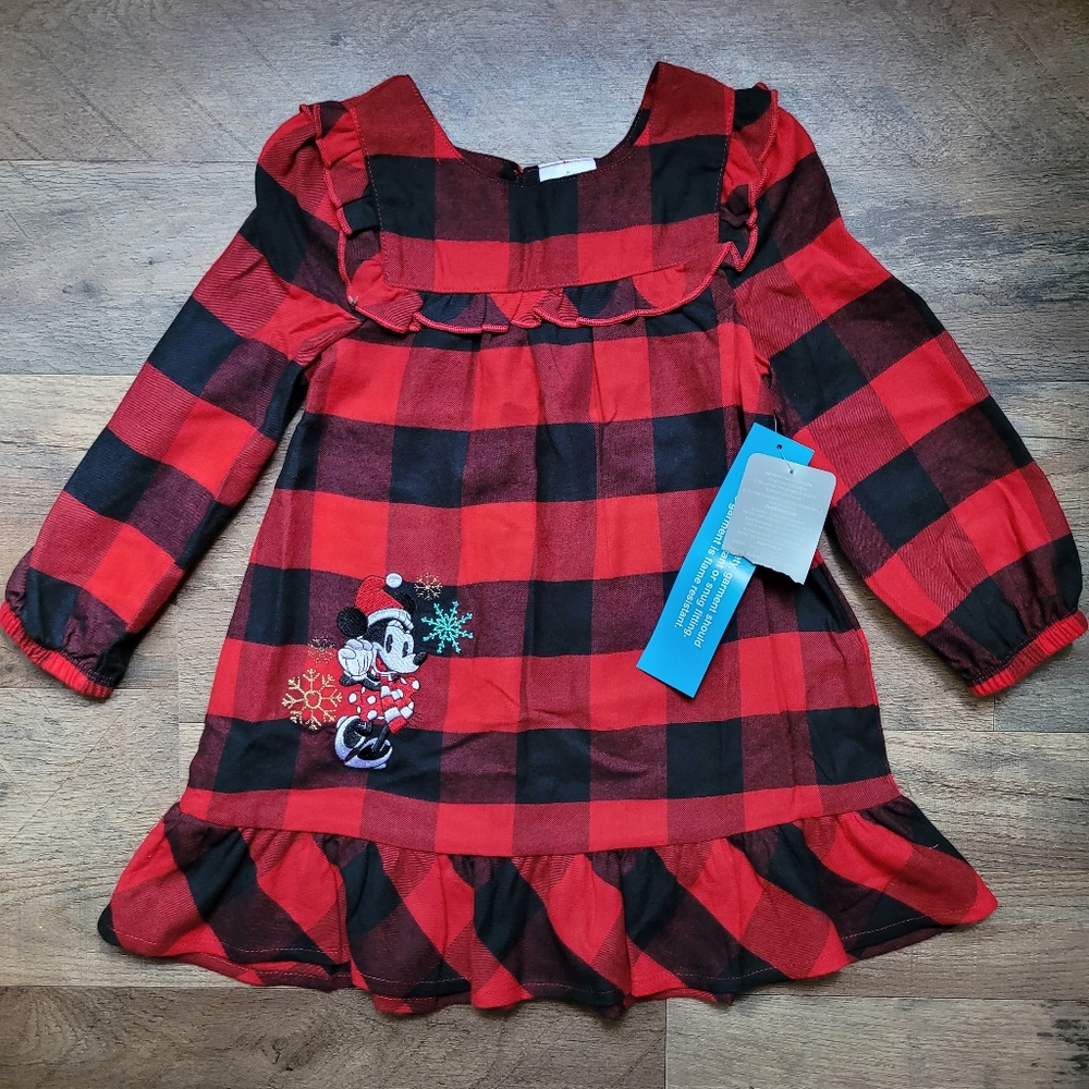 NWT Disney Minnie Mouse Plaid Dress